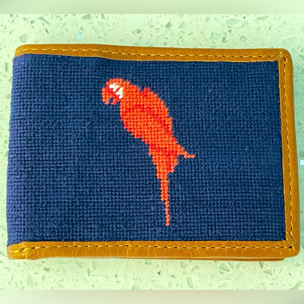 NWT!! Smathers & Branson Margaritaville Parrot Jimmy Buffett Needlepoint Wallet